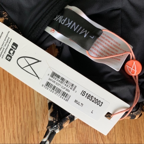 NWT MinkPink Safari Soft Cup Bikini Top L - Picture 6 of 7